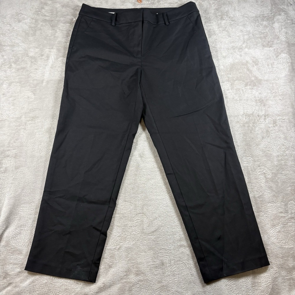 Ann Taylor LOFT Riviera Ankle Dress Pants Women's Size 12 Black Slim